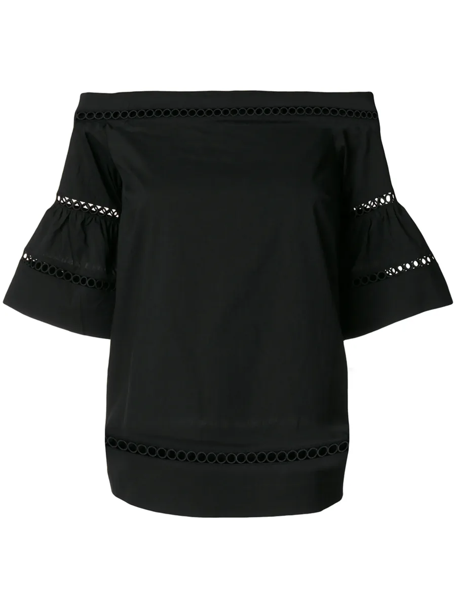 embroidered off shoulder top 2