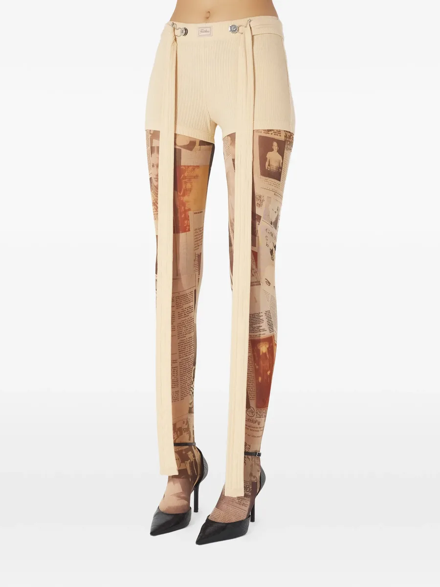 шорты в рубчик с нашивкой Gaultier 8