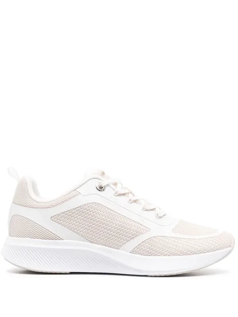 logo-print mesh sneakers
