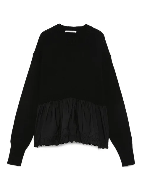ruffled sweater