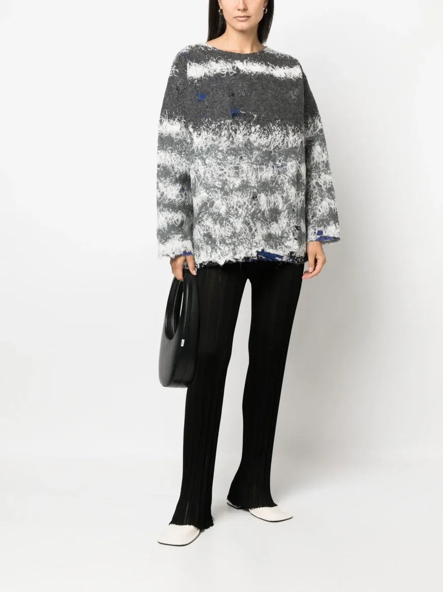contrasting-stitch knit jumper 3