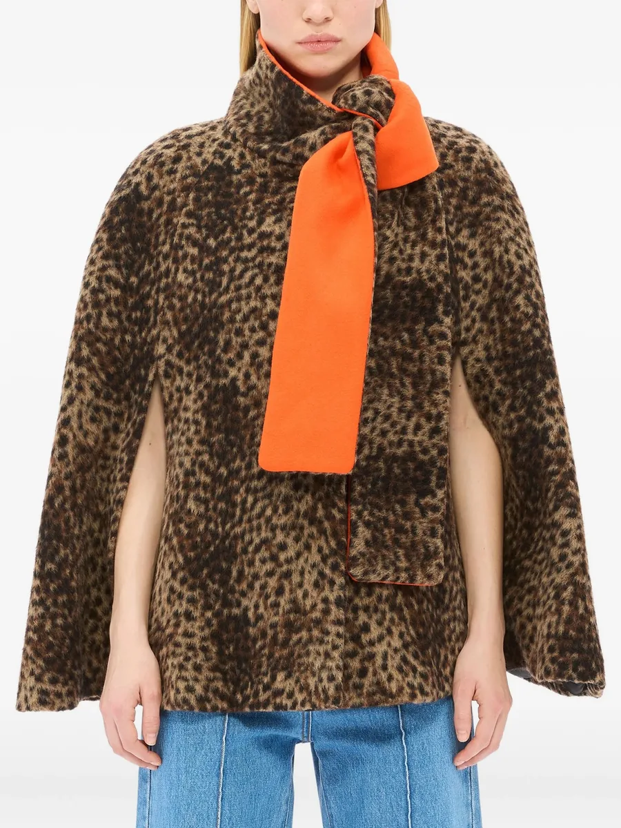 attached-scarf cape 6