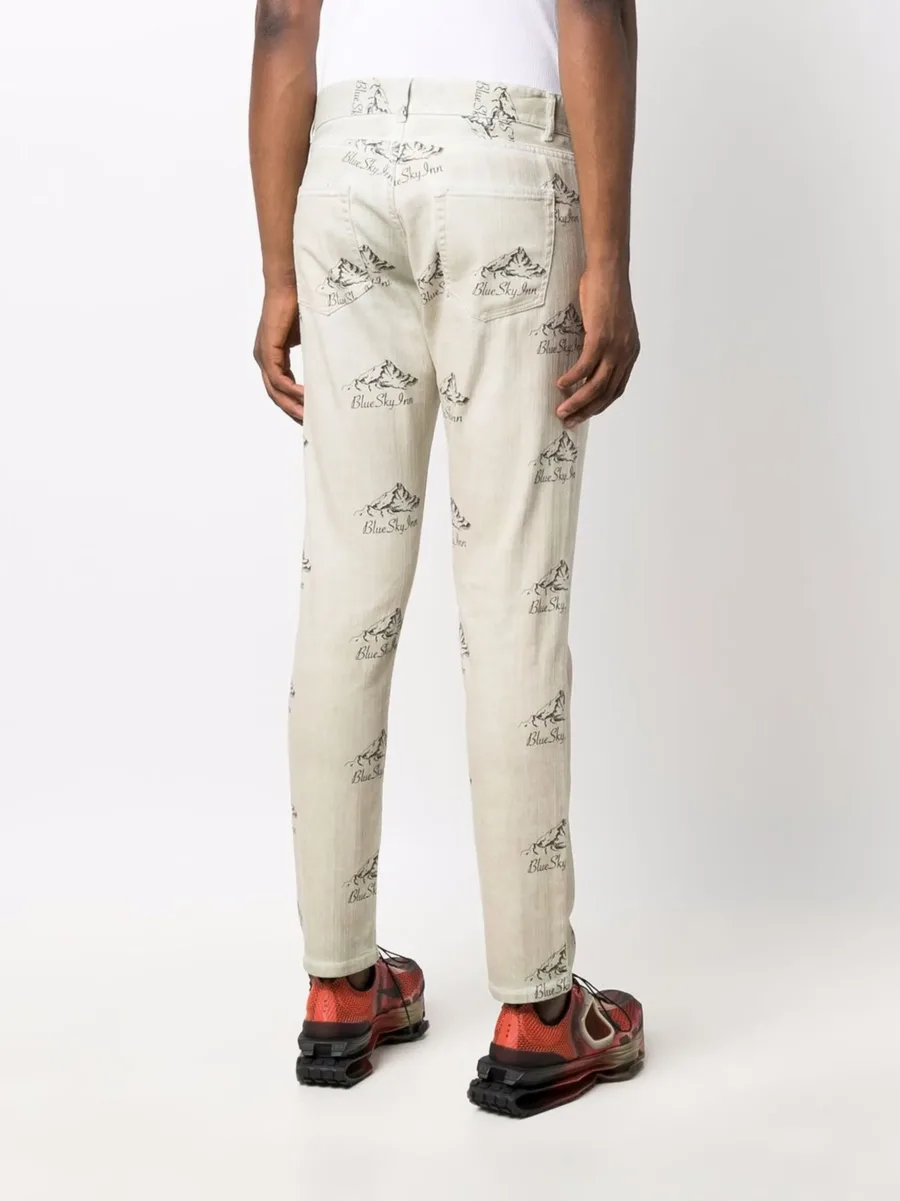 logo print trousers 8