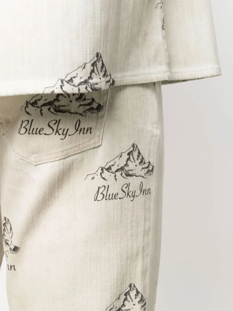 logo print trousers 9