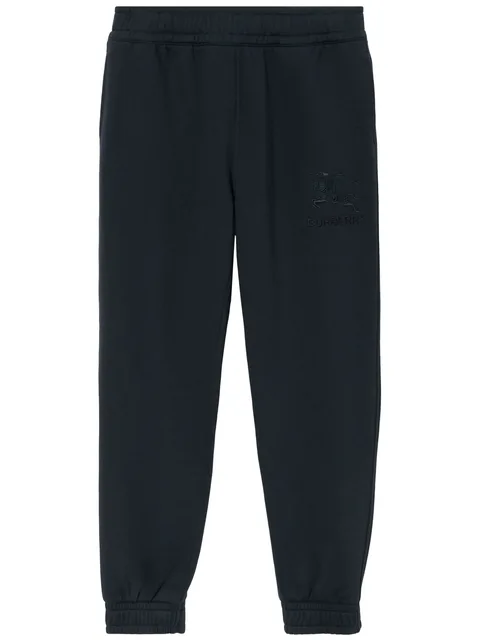 EKD-embroidered cotton track pants
