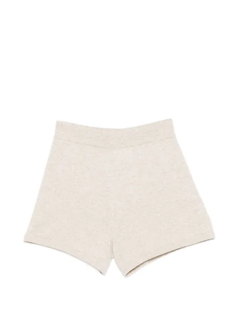 elasticated-waist shorts