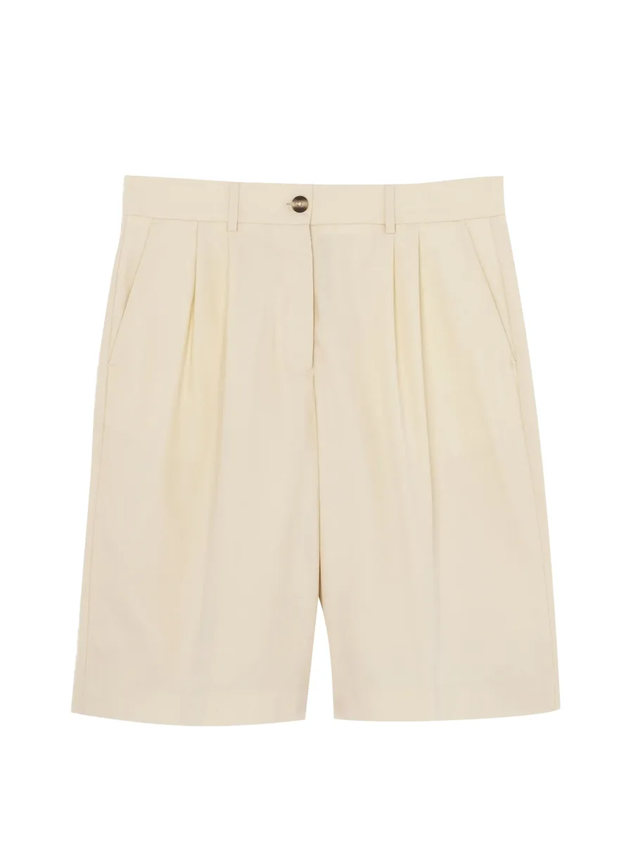 pleated bermuda shorts 2