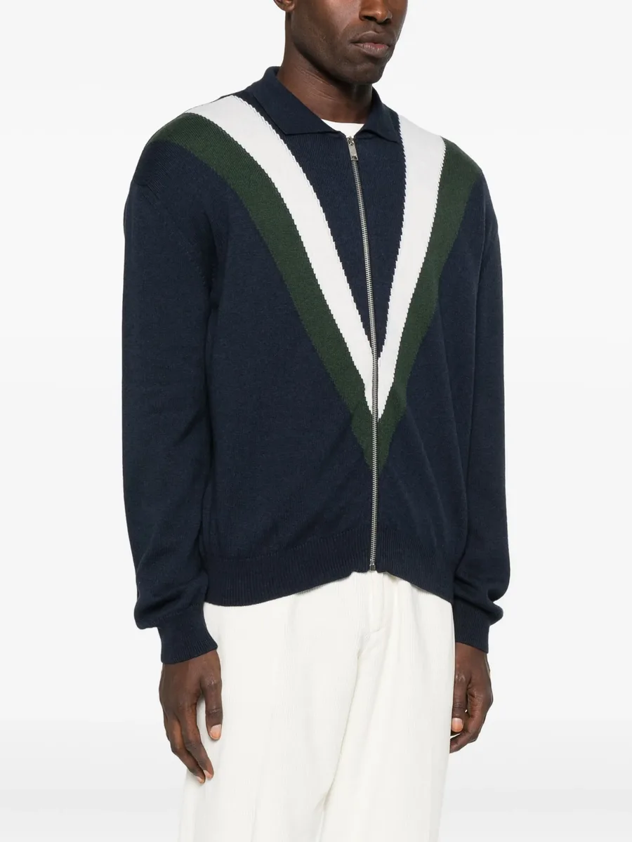 v-neck zip-front cardigan 4
