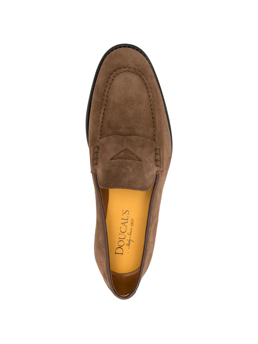 panelled suede loafers 8