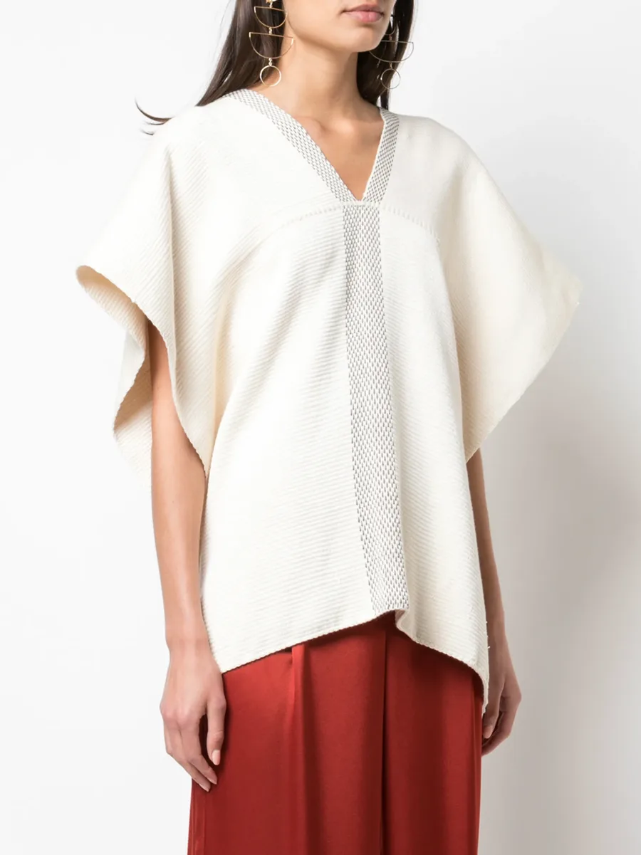 short-sleeve flared sweater 6