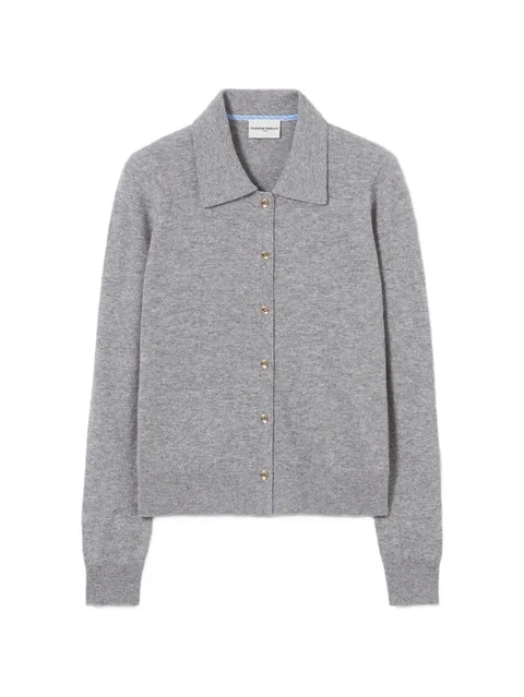 fitted wool cardigan