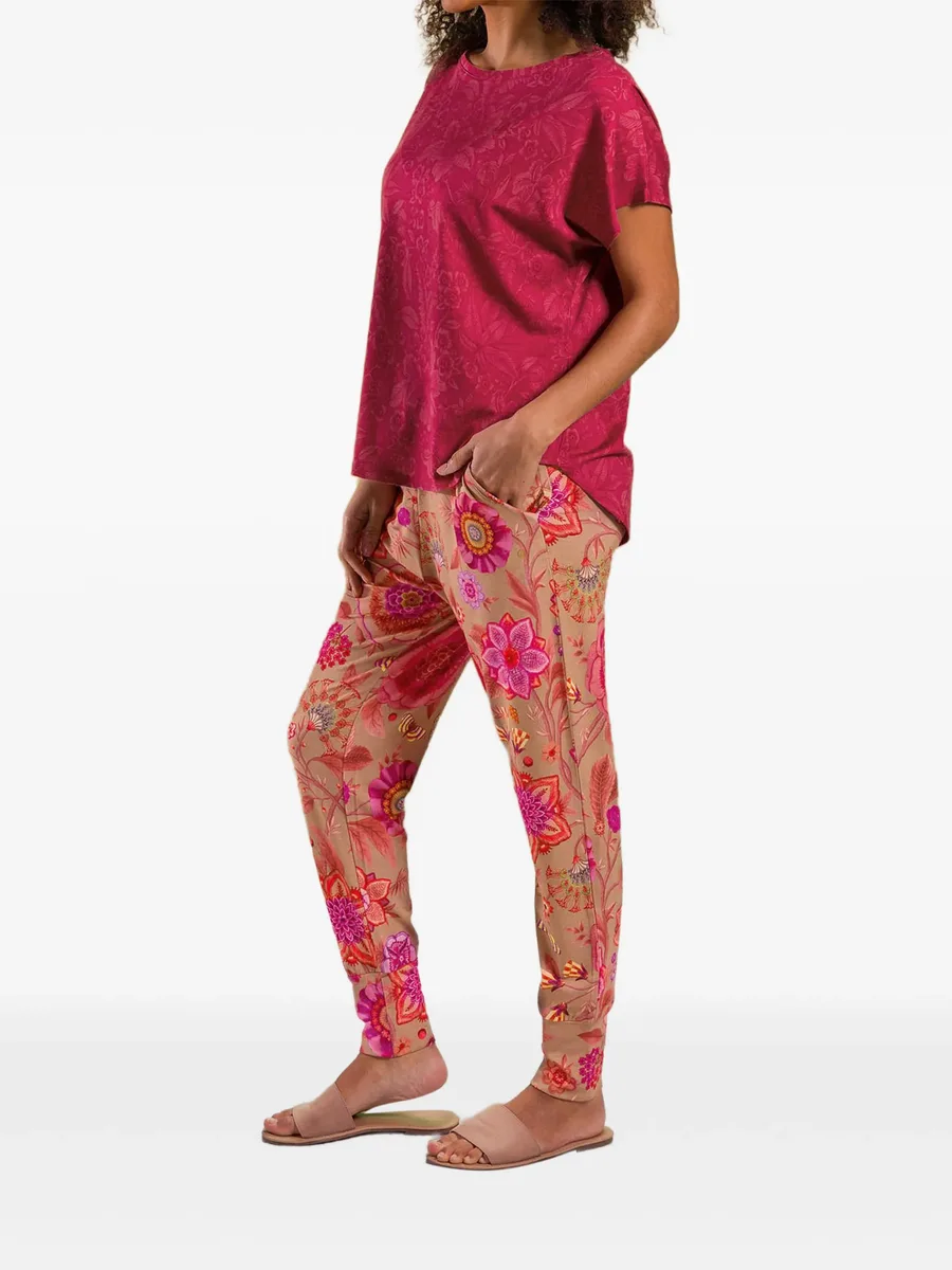 floral-print drawstring loungewear 4