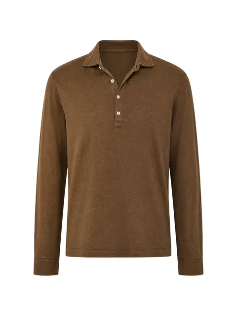Raya long-sleeve polo shirt