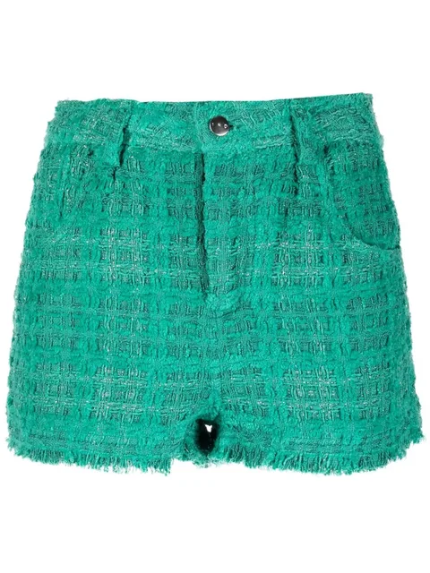 tweed mini shorts