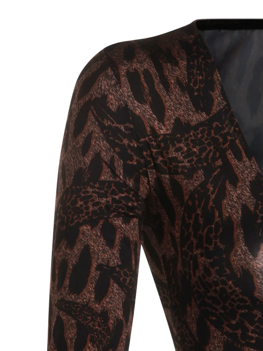 long-sleeved animal-print bodie 7