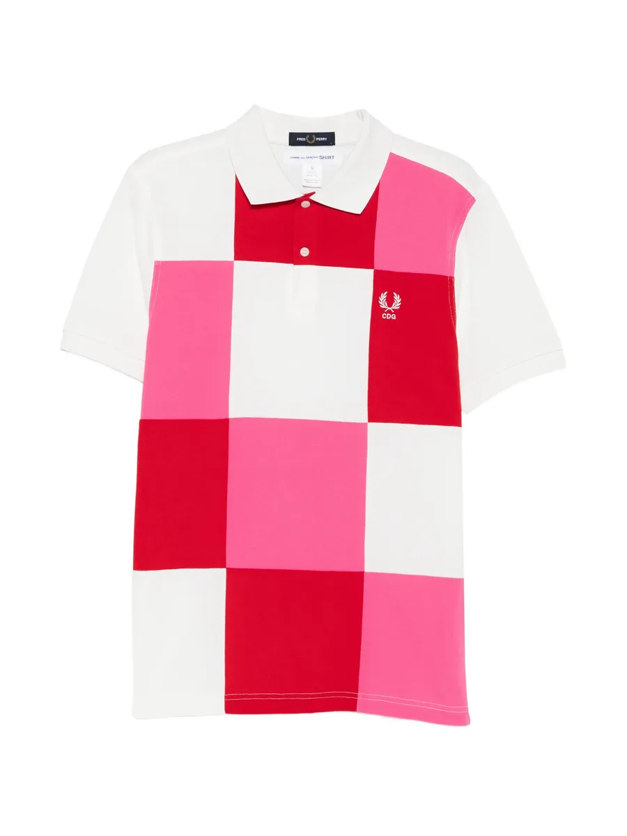 рубашка поло в технике пэчворк из коллаборации с Fred Perry 2