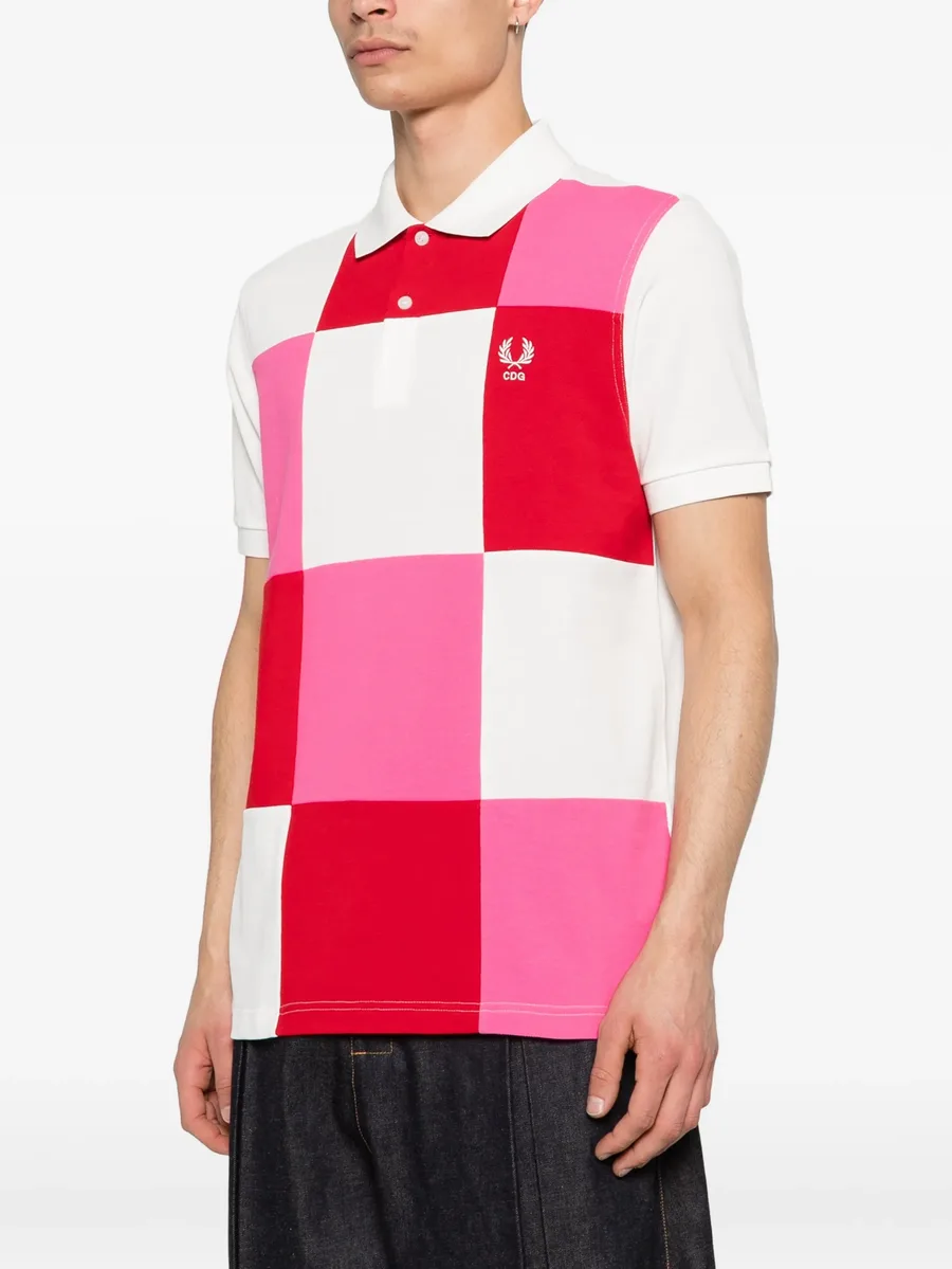 рубашка поло в технике пэчворк из коллаборации с Fred Perry 6