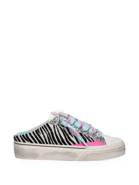 Soho zebra-print glitter sneakers