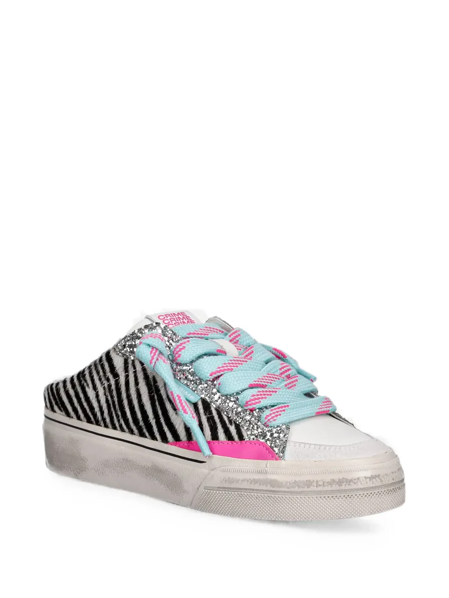 Soho zebra-print glitter sneakers 4