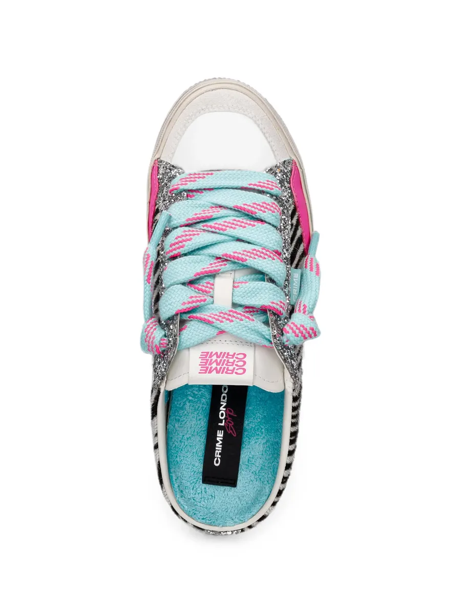 Soho zebra-print glitter sneakers 6