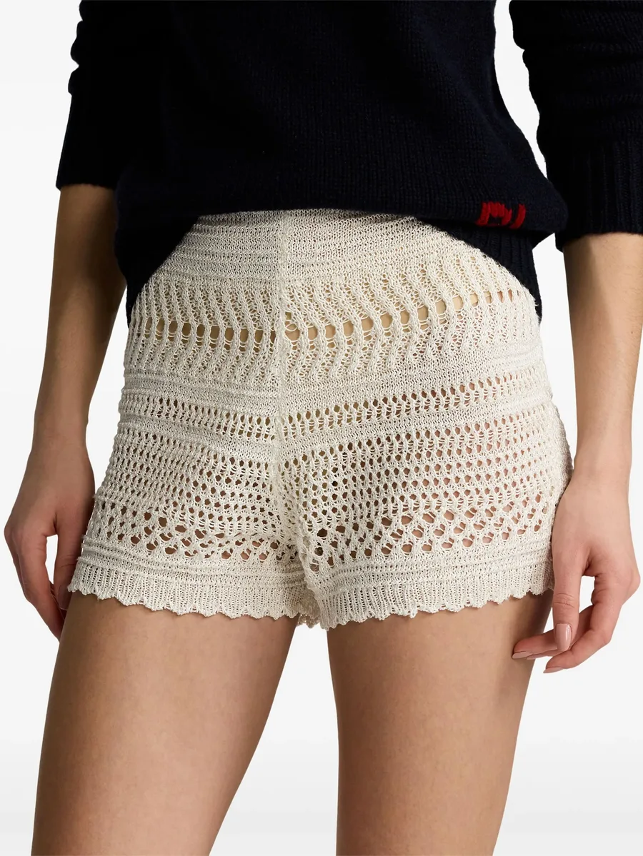 crochet-knit shorts 11