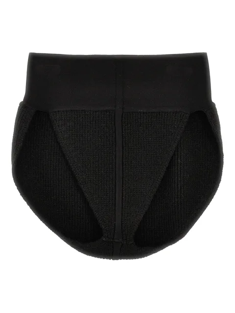 cashmere-blend high-waist ribbed panties
