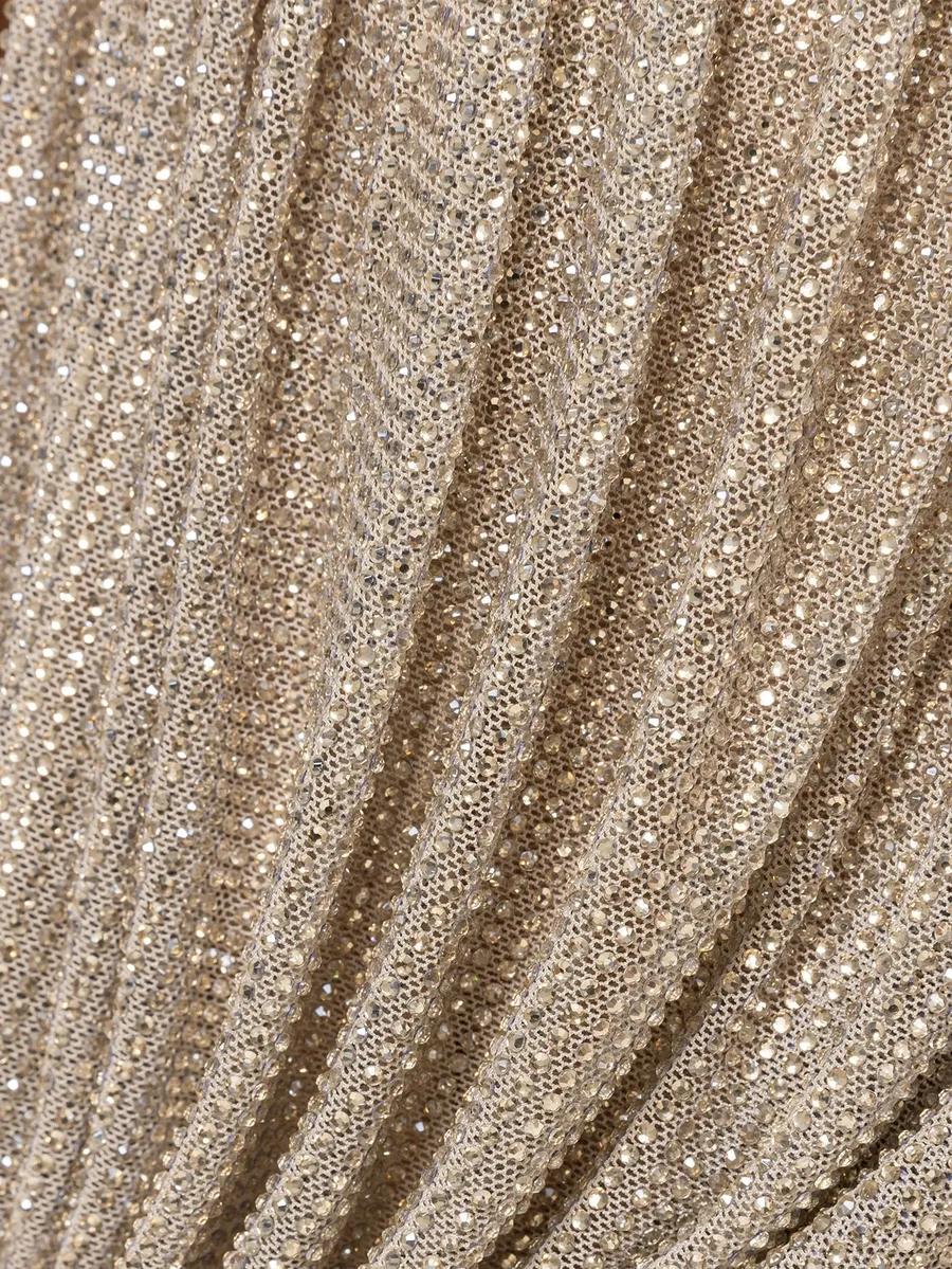 crystal-embellished tulle crop top 9