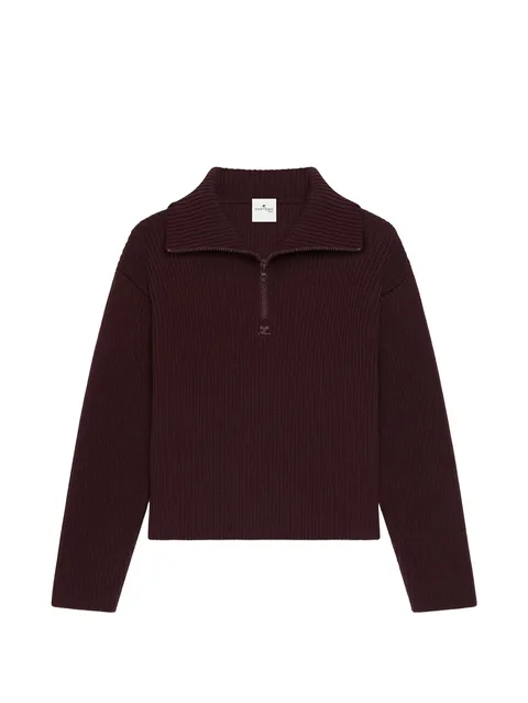ribbed-knit wool sweater