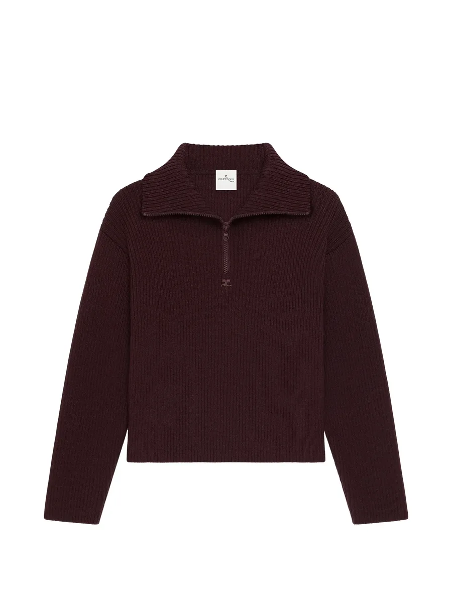 ribbed-knit wool sweater 1