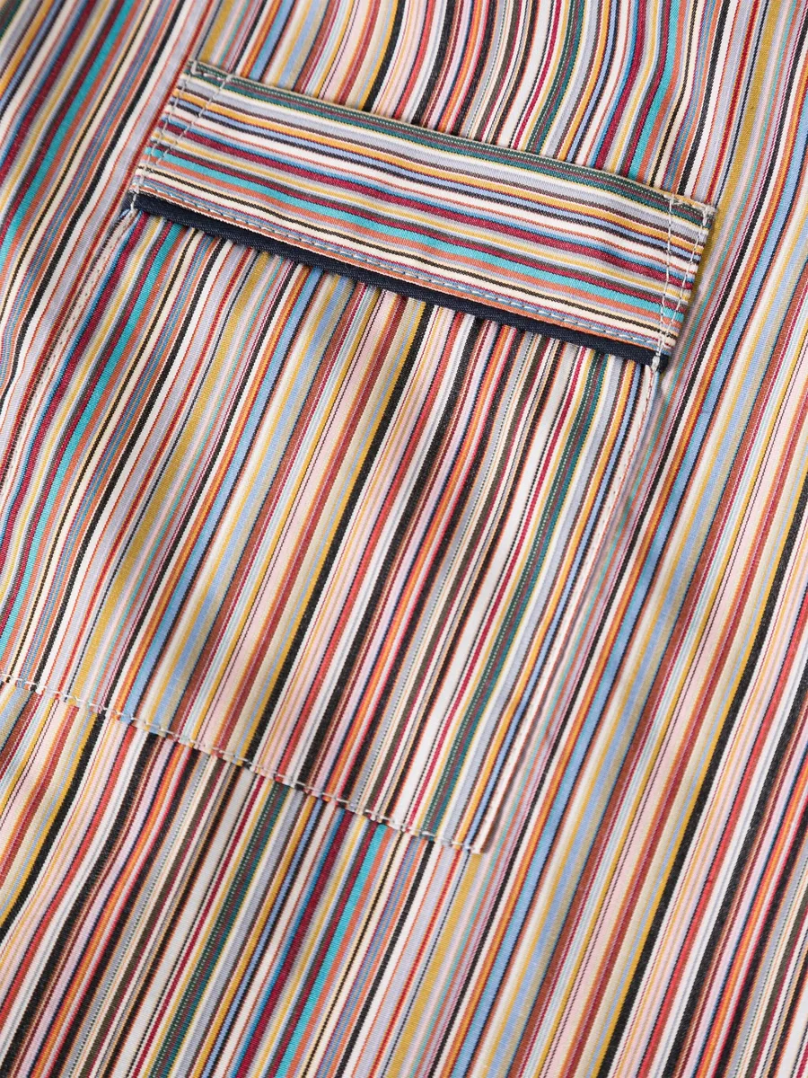 stripe-print two-piece pajama set 6