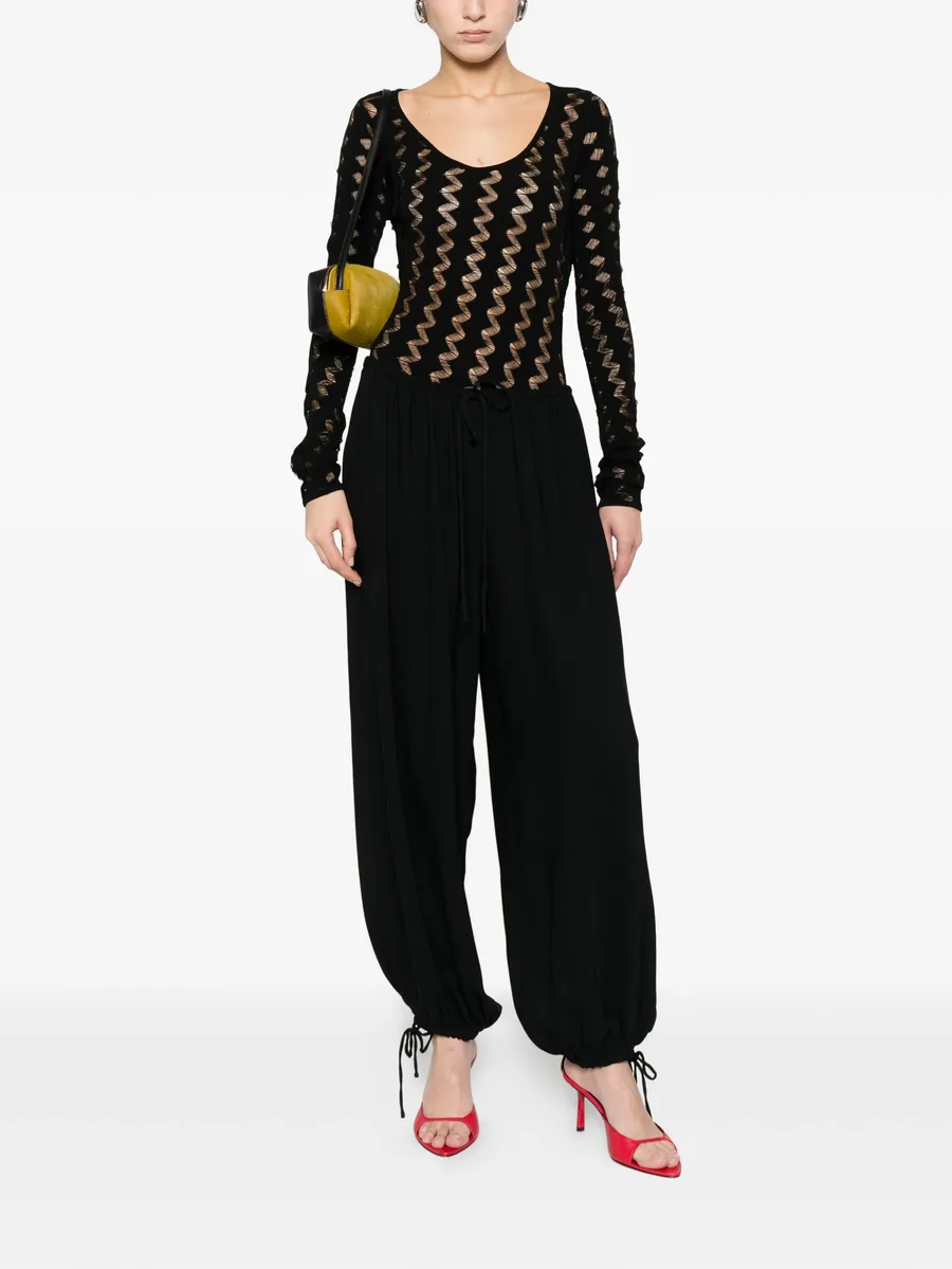zig zag long sleeve bodysuit 4