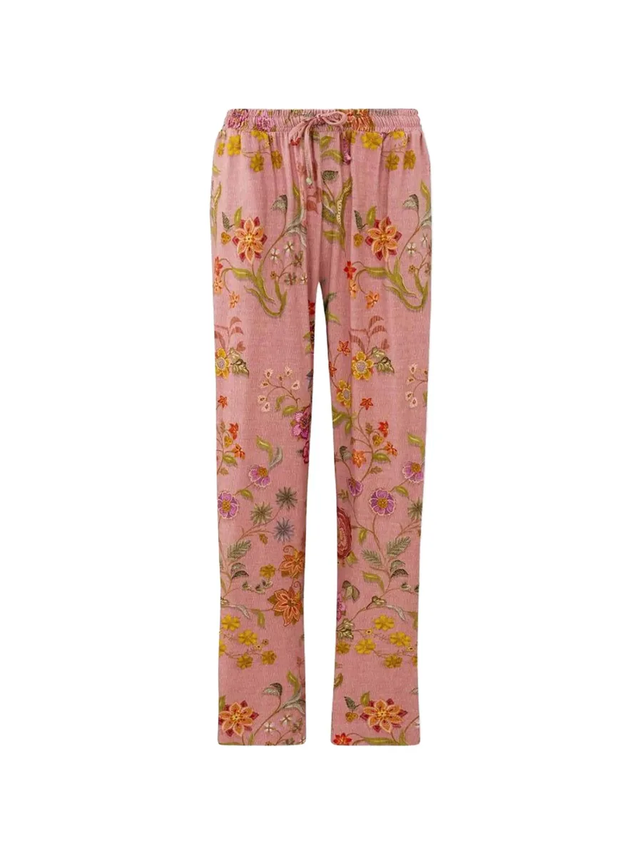 Belin floral-print drawstring trousers 2