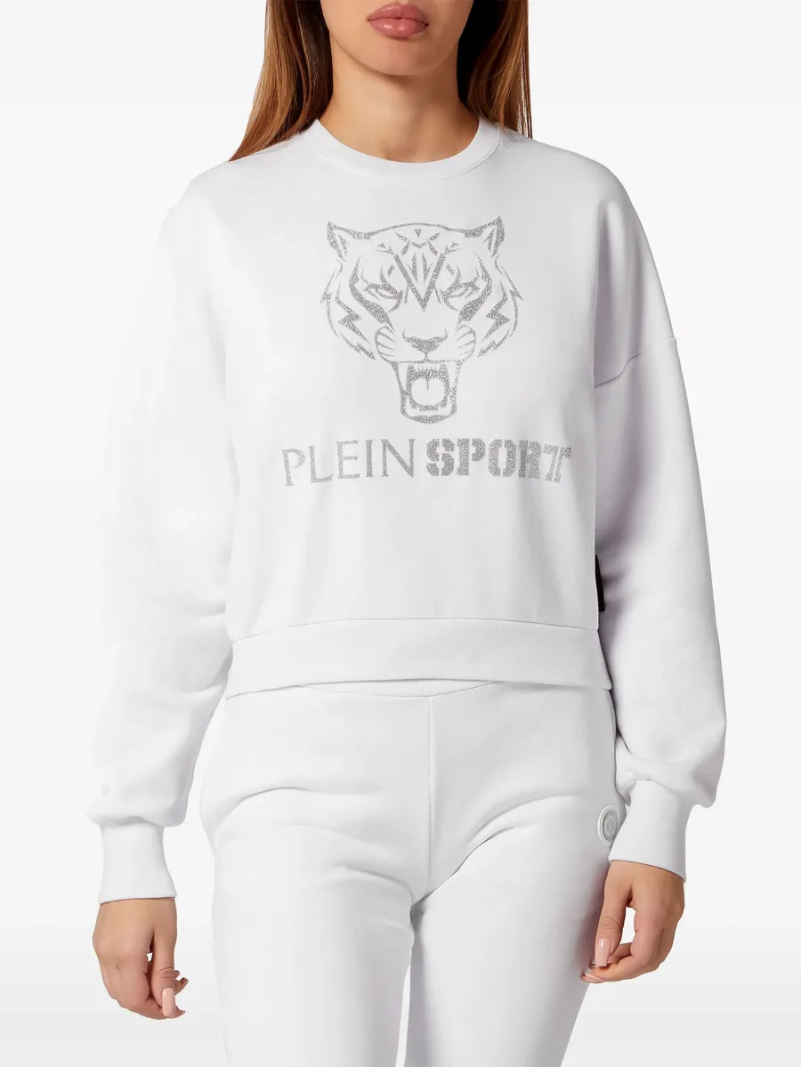укороченная толстовка с принтом 6