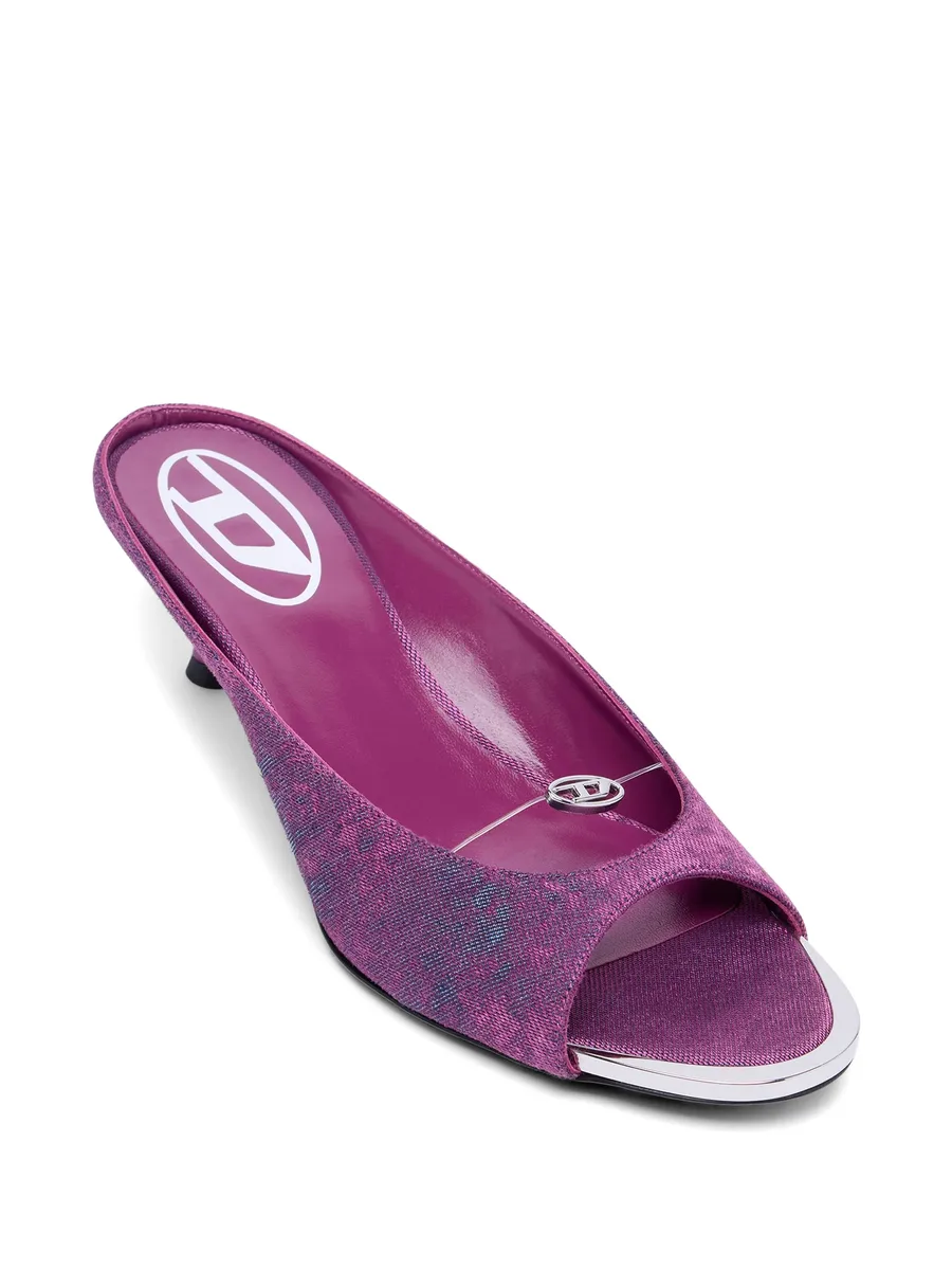 джинсовые мюли D-Diam's-Low с логотипом Oval D 4