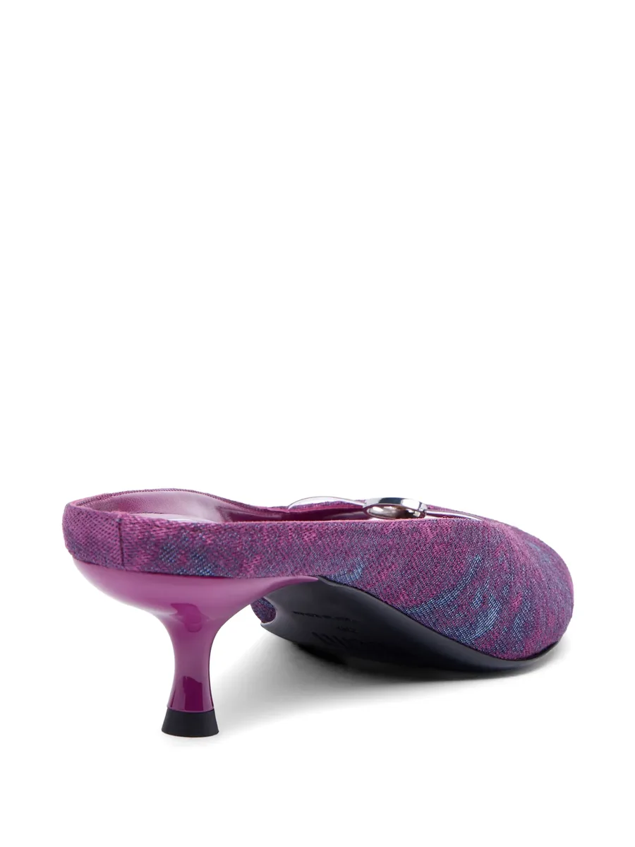 джинсовые мюли D-Diam's-Low с логотипом Oval D 5