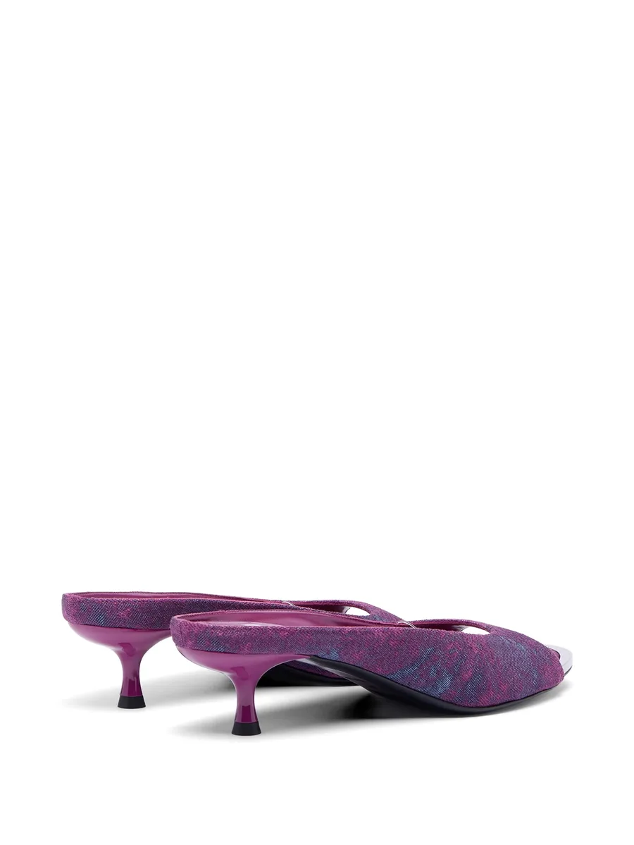 джинсовые мюли D-Diam's-Low с логотипом Oval D 11
