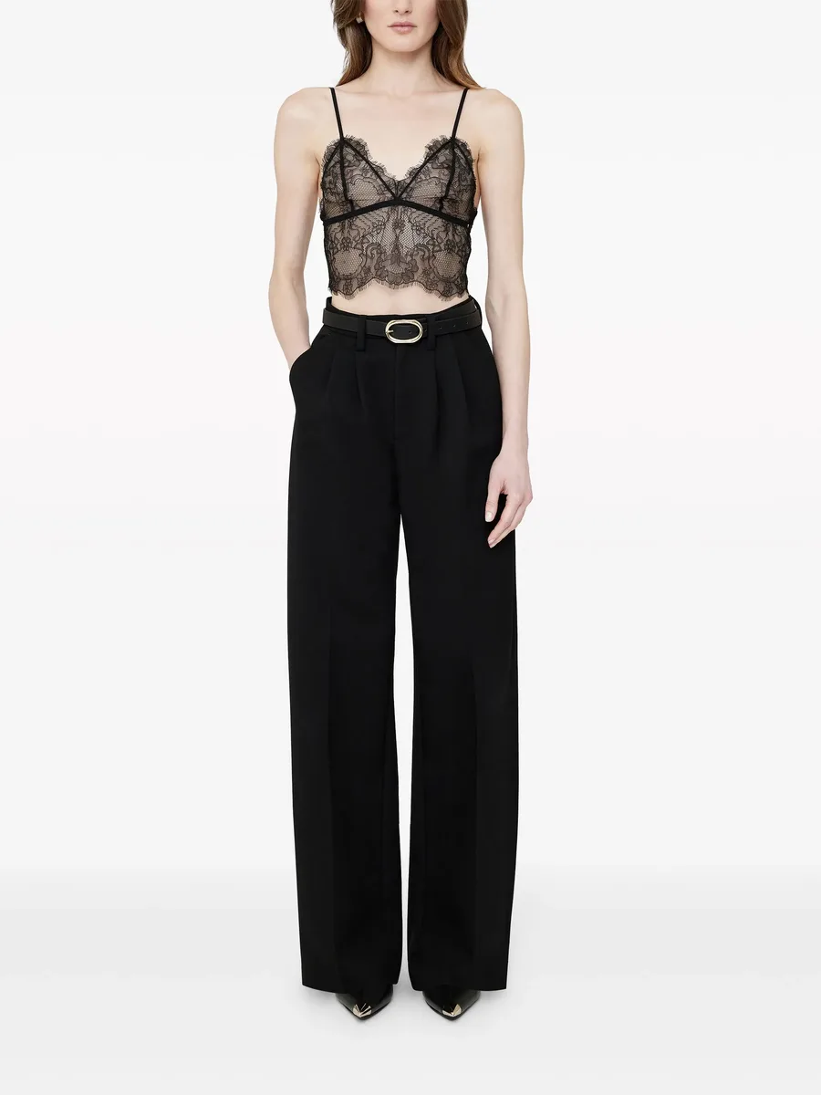Lace scallop-hem bralette 4