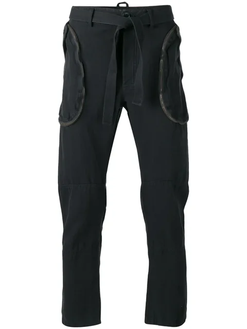 straight-leg cargo trousers