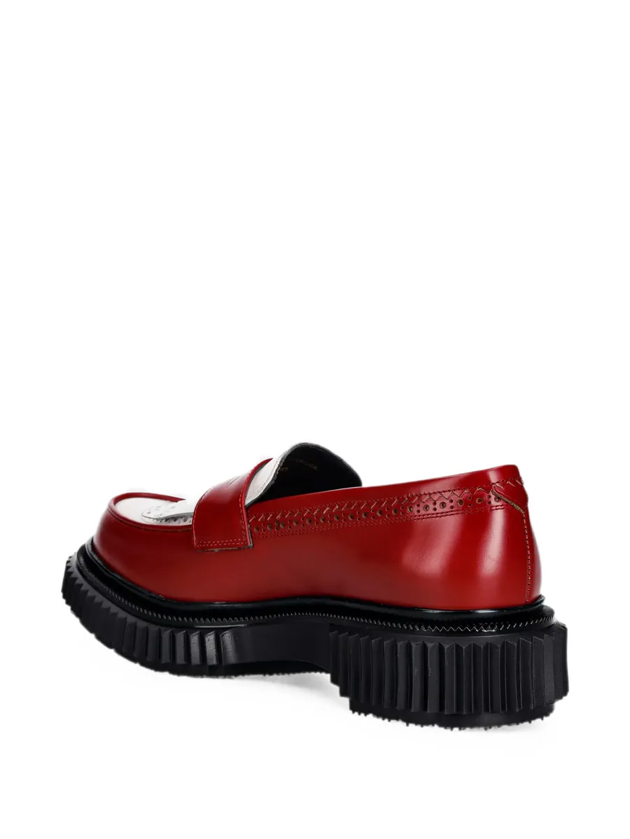 brogue-detail leather loafers 7