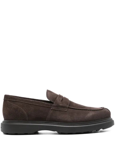 suede loafers
