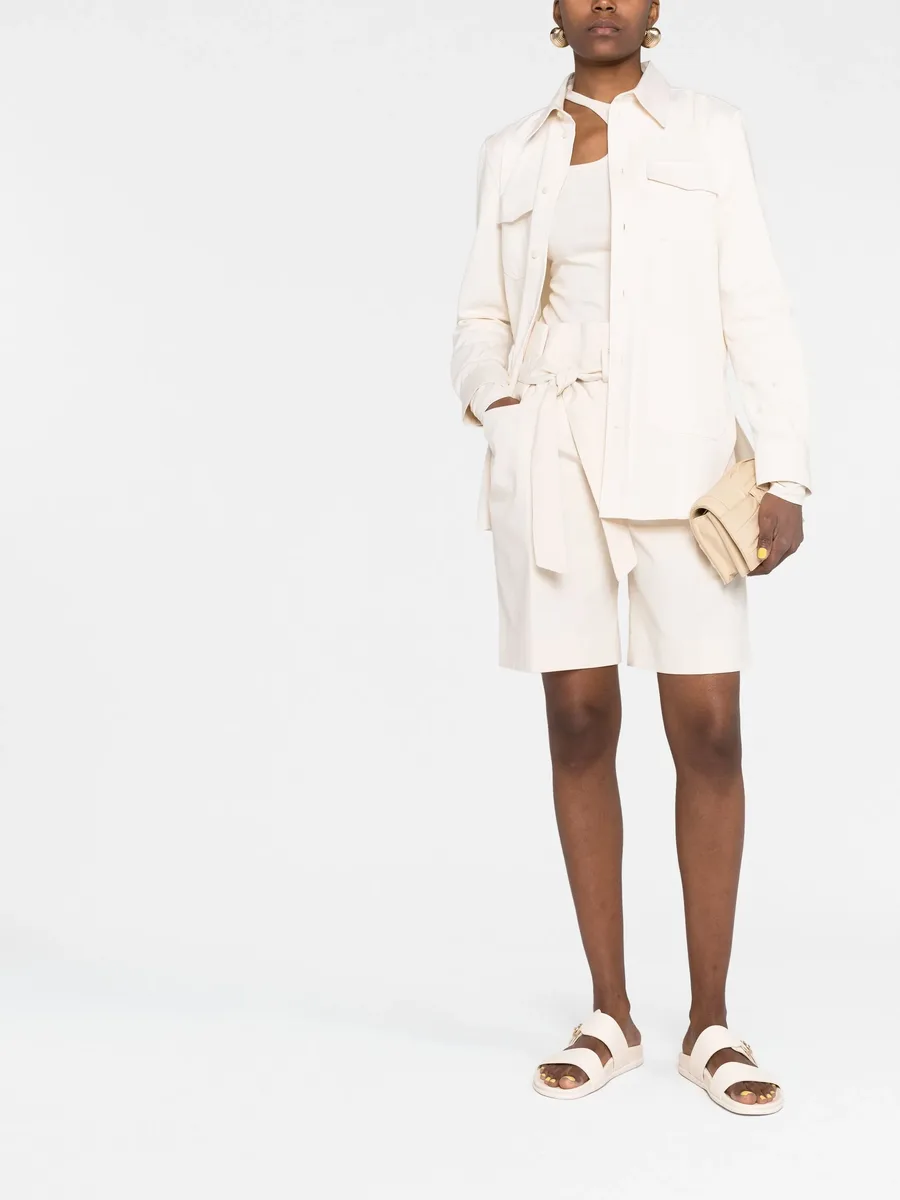 belted waist shorts 3