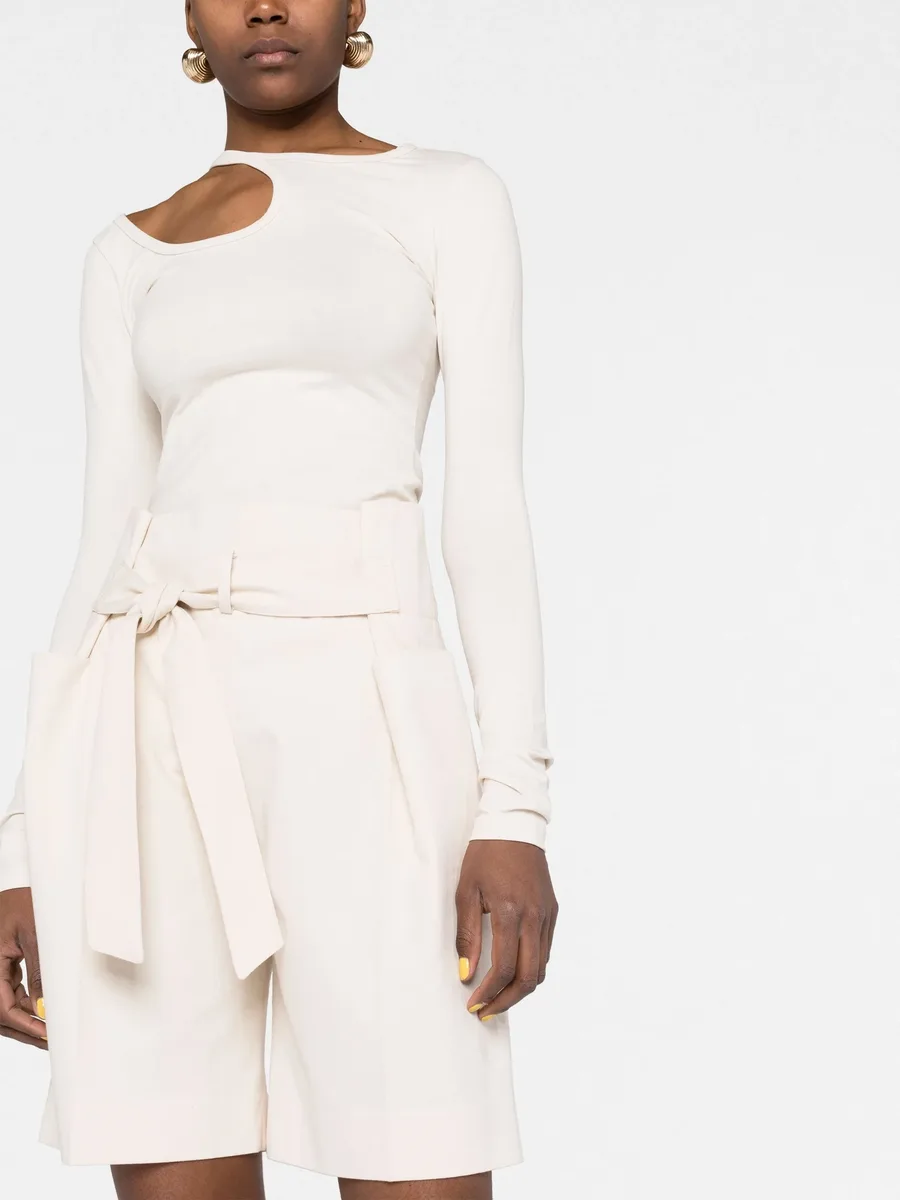 belted waist shorts 10