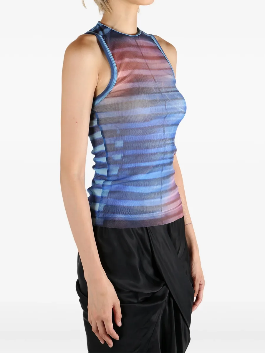 striped-pattern mesh top 6