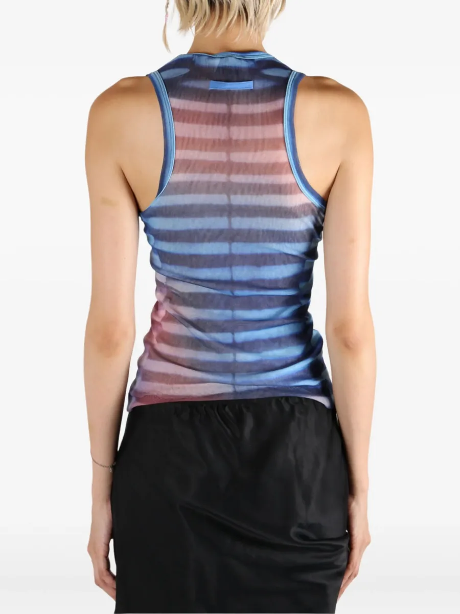 striped-pattern mesh top 7