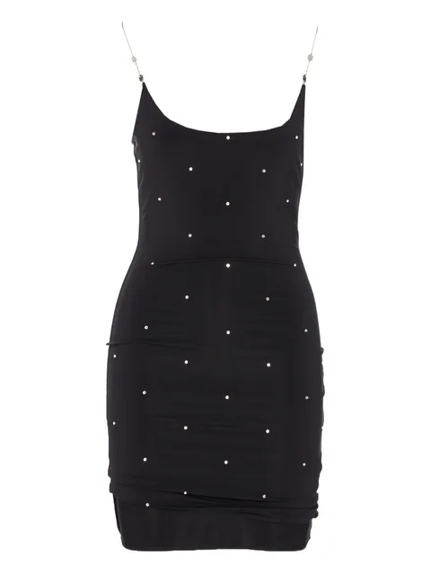 crystal-embellished mini dress