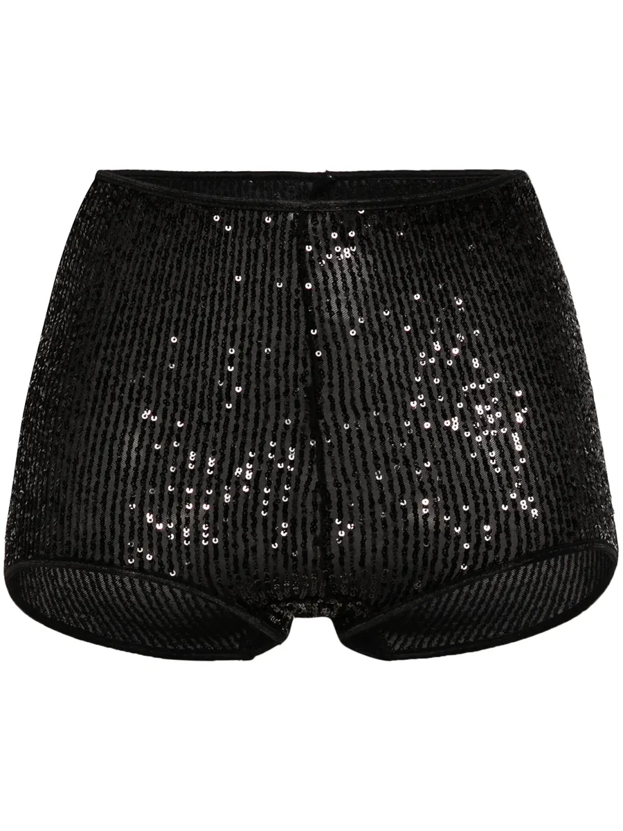 x Lia Aram sequin-embellished shorts 2