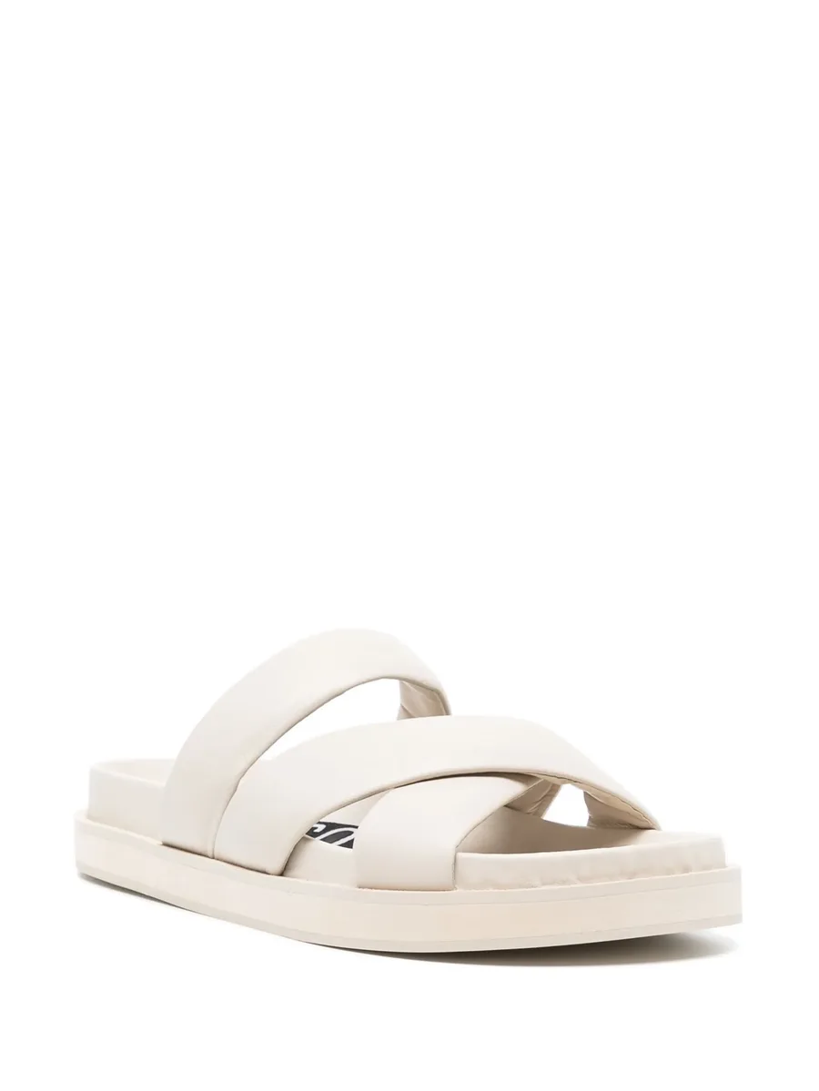 Nico crossover-strap leather slippers 4