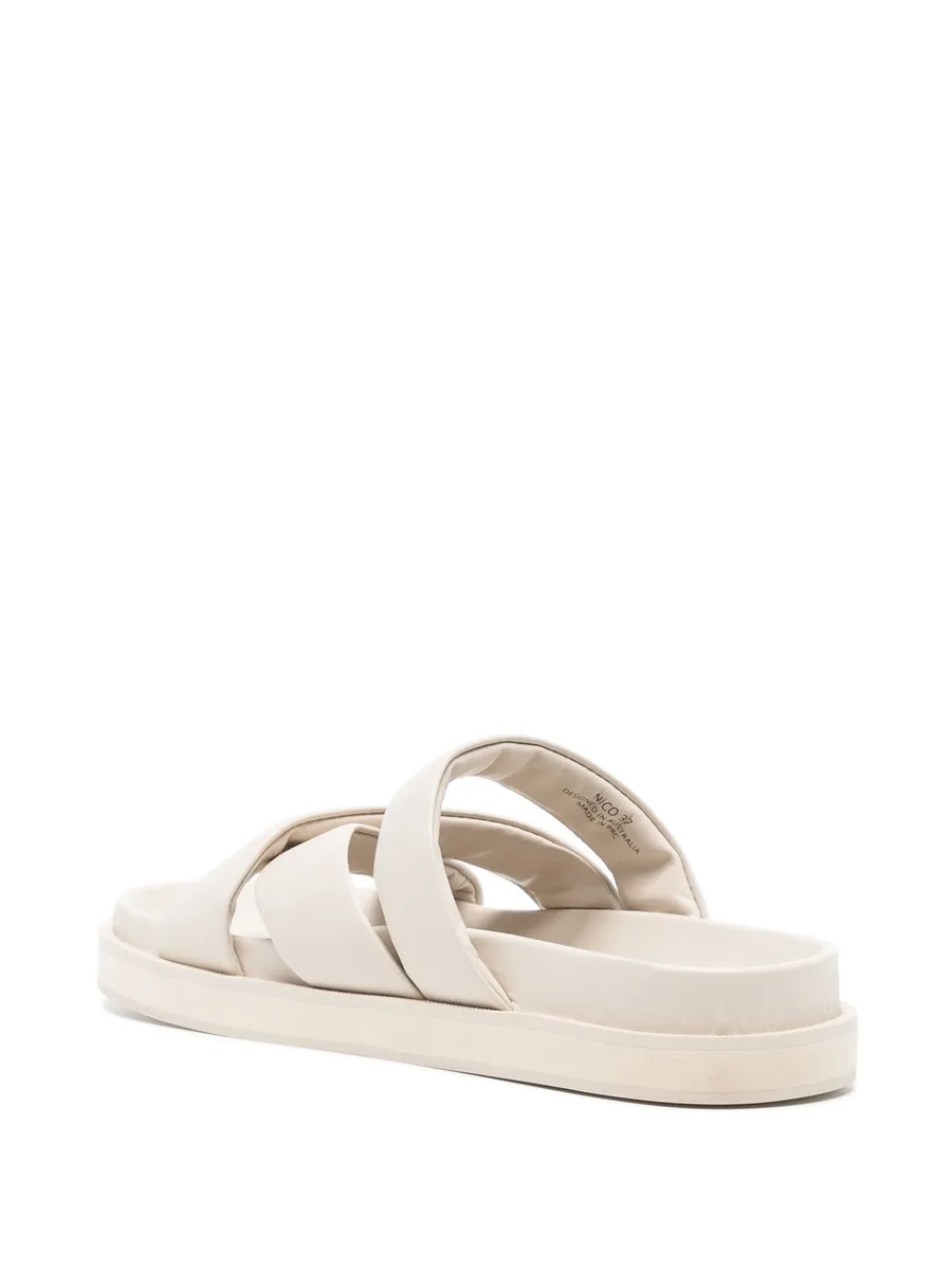 Nico crossover-strap leather slippers 5