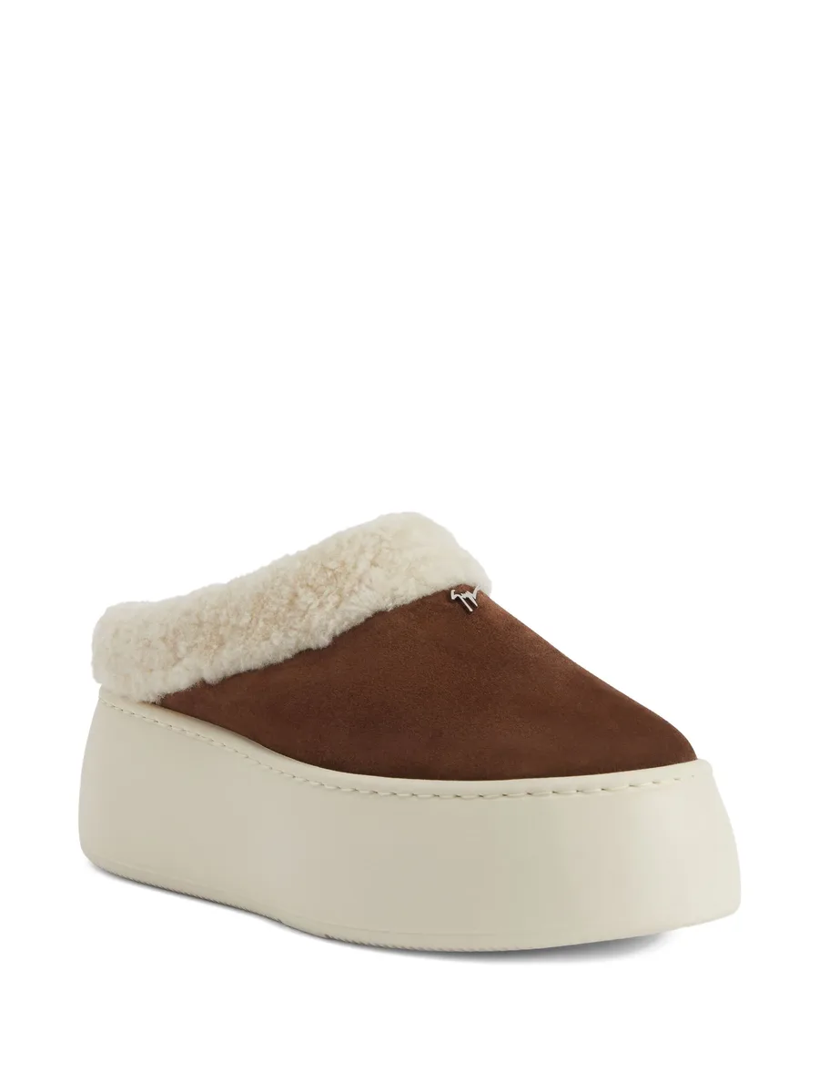 Gz League shearling platform slippers 3