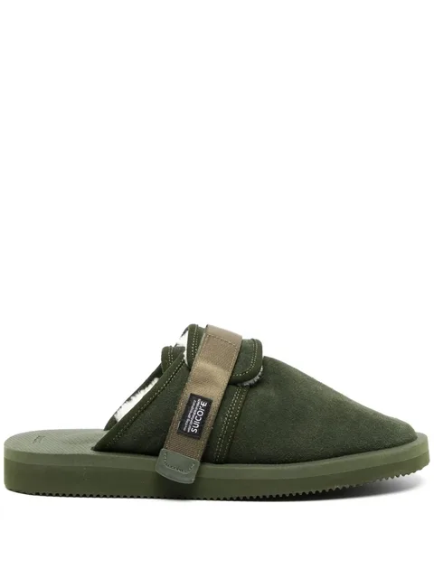 Zavo-Mab shearling-lined slippers